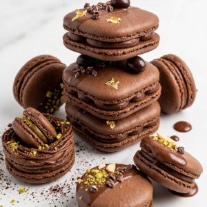 Macaron chocolat 5 pièces